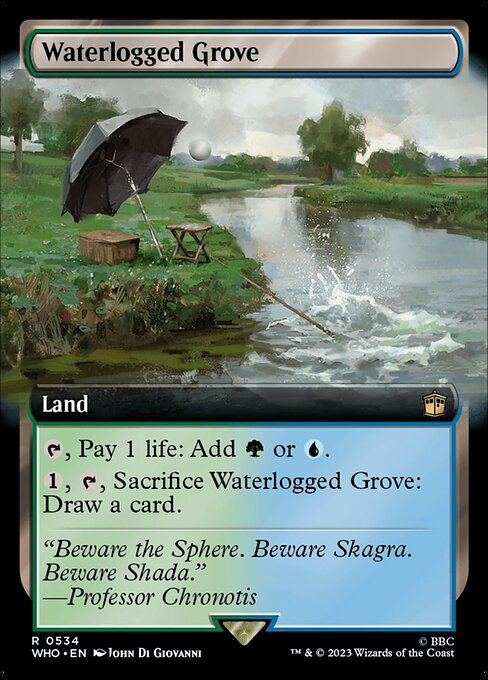 Waterlogged Grove (534) - EXTENDED ART (Foil) - NM