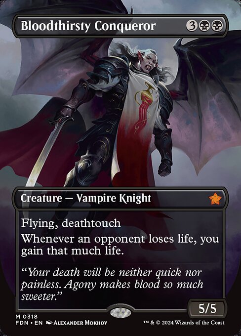 Bloodthirsty Conqueror (318) - BORDERLESS - NM