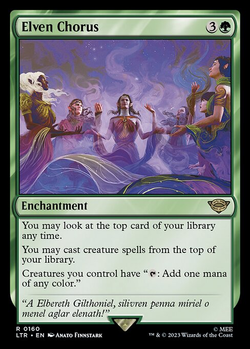 Elven Chorus (160) (Foil) - NM