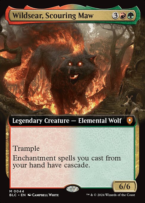 Wildsear, Scouring Maw (44) - EXTENDED ART (Foil) - NM