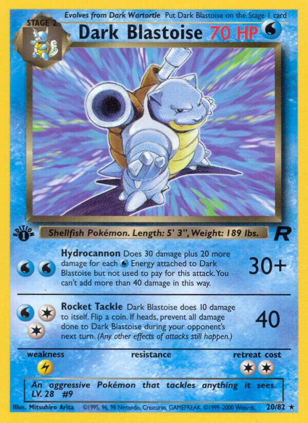 Dark Blastoise 20 (Unlimited) - NM