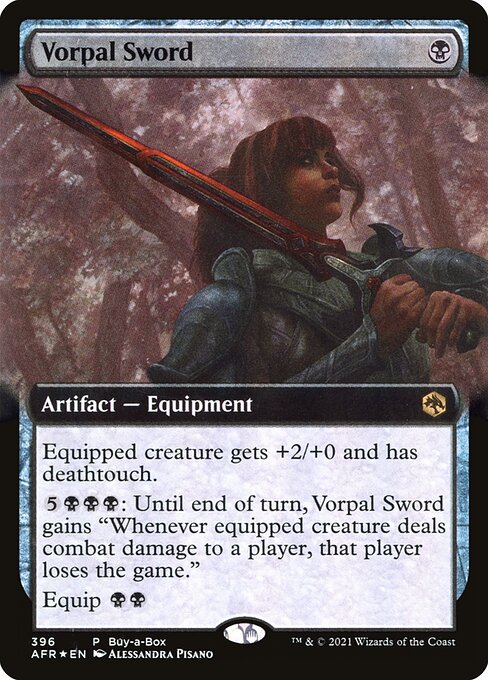 Vorpal Sword (396) - EXTENDED ART (Foil) - NM