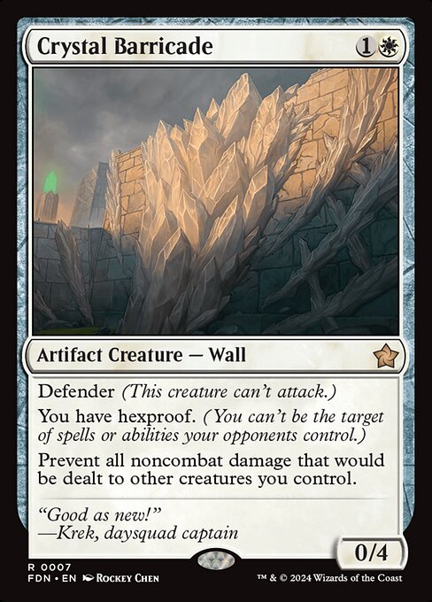Crystal Barricade (7) - NM