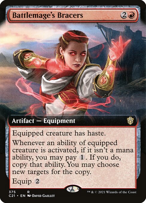 Battlemage's Bracers (375) - EXTENDED ART - NM