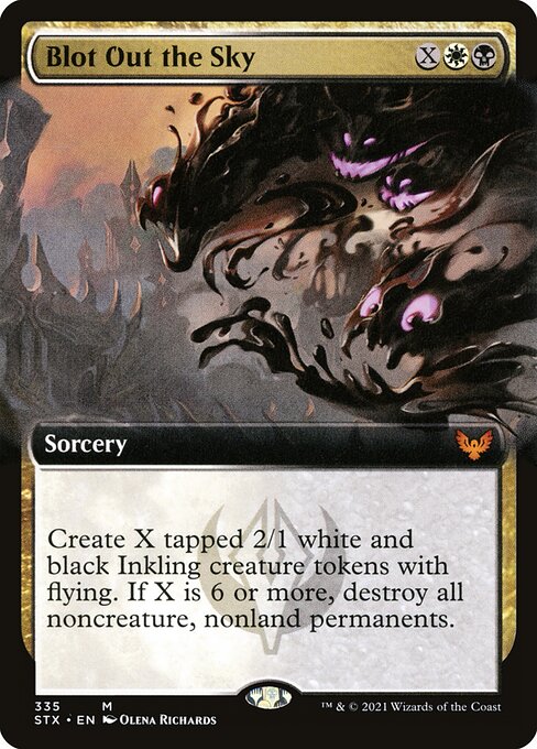 Blot Out the Sky (335) - EXTENDED ART (Foil) - NM
