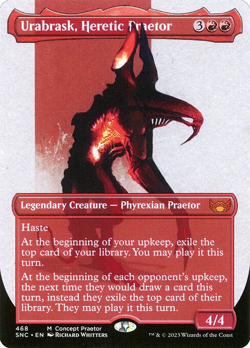 Urabrask, Heretic Praetor (468) - BORDERLESS - FULL ART - NM