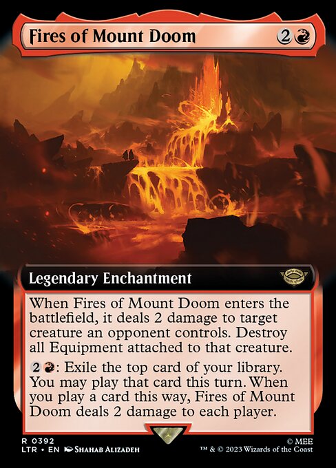 Fires of Mount Doom (392) - EXTENDED ART - NM
