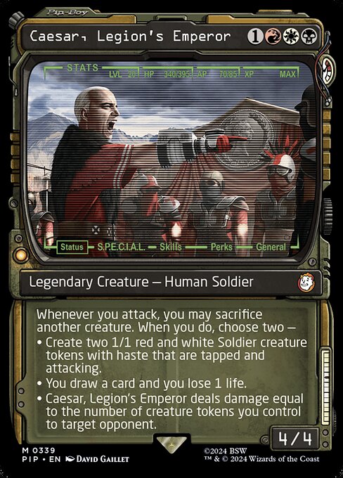 Caesar, Legion's Emperor (339) - SHOWCASE (Foil) - NM
