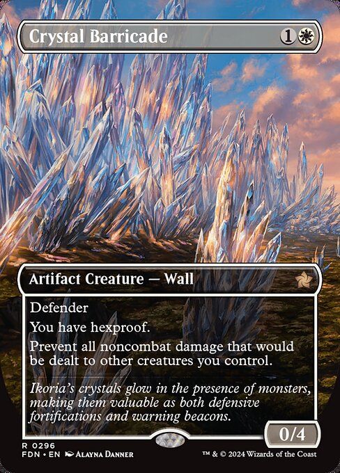 Crystal Barricade (296) - BORDERLESS - NM