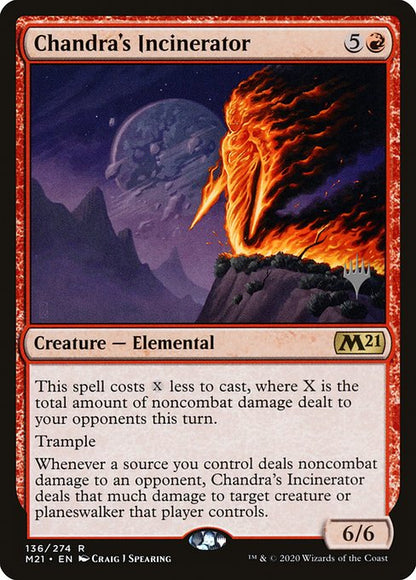 Chandra's Incinerator (136p) (Foil) - NM