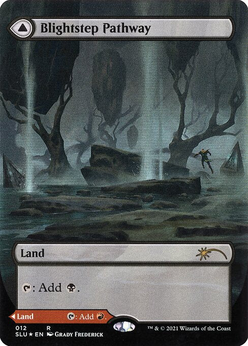 Blightstep Pathway // Searstep Pathway (12) - BORDERLESS (Foil) - NM