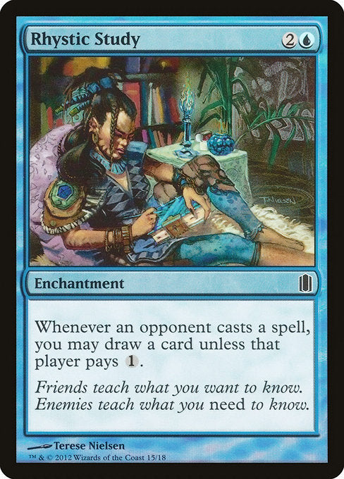 Rhystic Study (15) (Foil) - NM