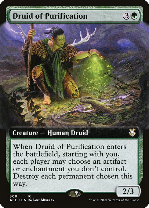 Druid of Purification (308) - EXTENDED ART - NM