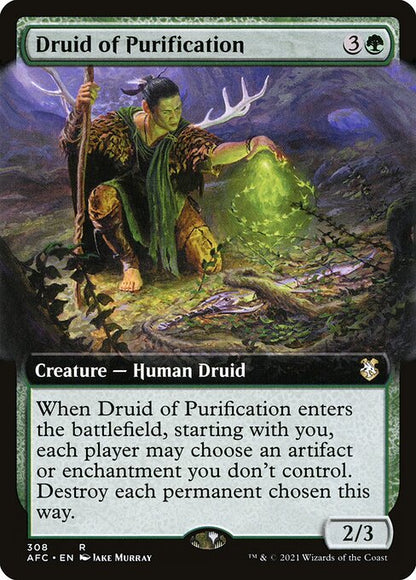 Druid of Purification (308) - EXTENDED ART - NM