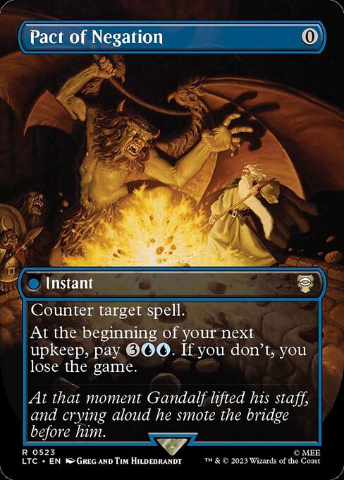 Pact of Negation (523) - BORDERLESS (Foil) - NM