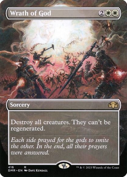 Wrath of God (416) - BORDERLESS - FULL ART - NM