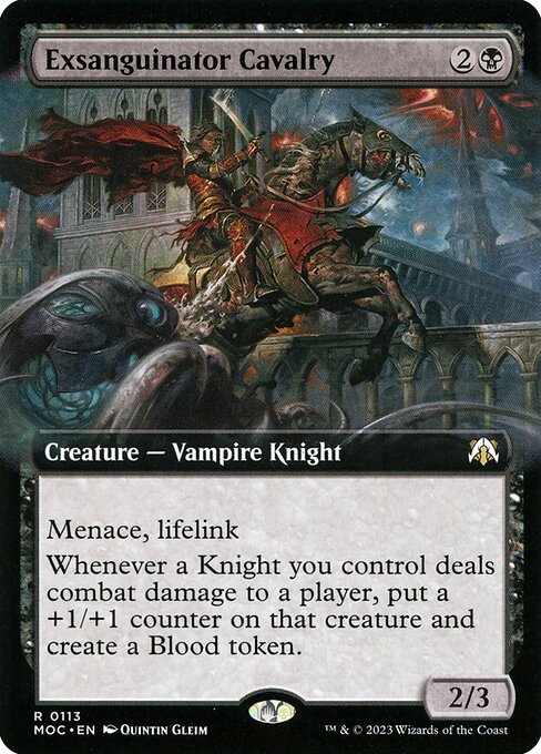 Exsanguinator Cavalry (113) - EXTENDED ART - NM