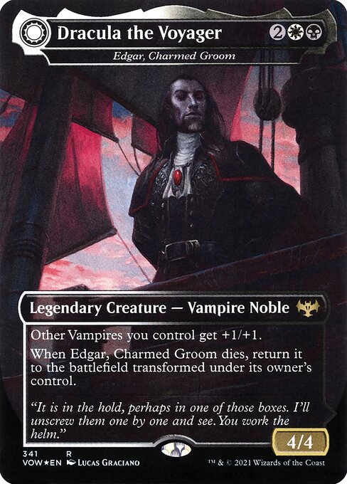 Edgar, Charmed Groom // Edgar Markov's Coffin (341) - BORDERLESS - FULL ART (Foil) - NM