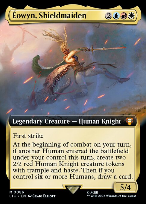 Éowyn, Shieldmaiden (86) - EXTENDED ART (Foil) - NM