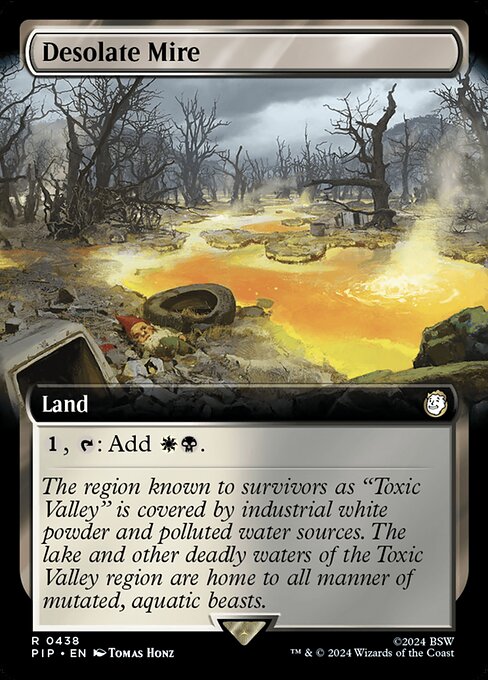 Desolate Mire (438) - EXTENDED ART (Foil) - NM