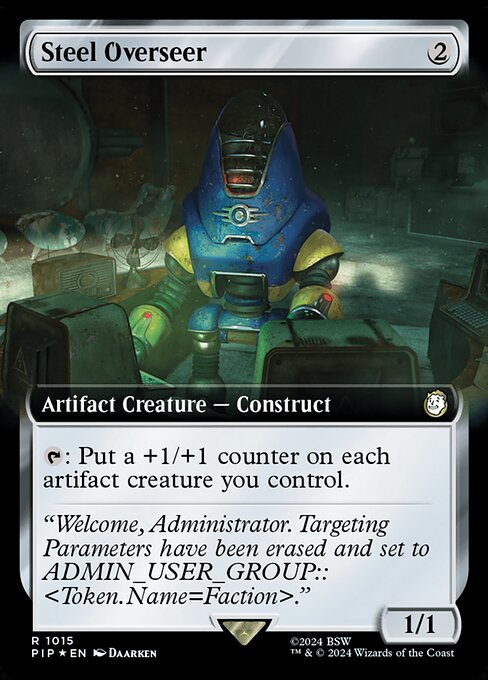 Steel Overseer (1015) - EXTENDED ART (Foil) - NM