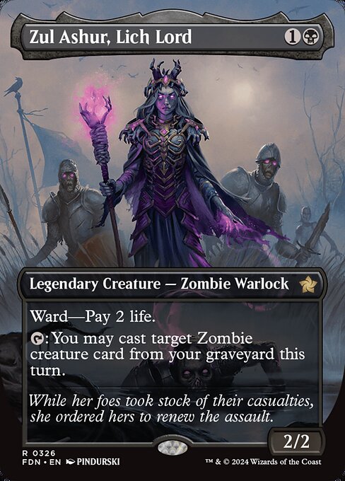 Zul Ashur, Lich Lord (326) - BORDERLESS - NM