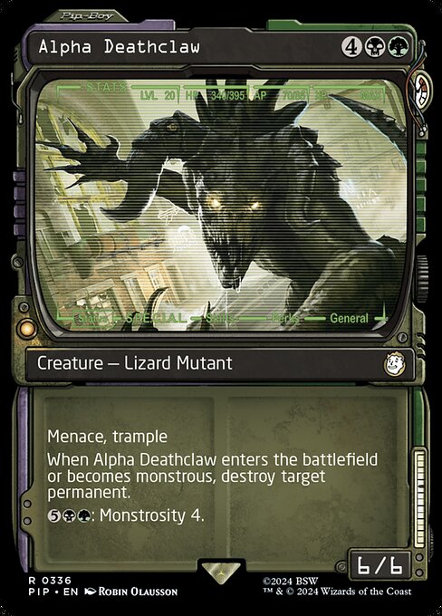 Alpha Deathclaw (336) - SHOWCASE (Foil) - NM