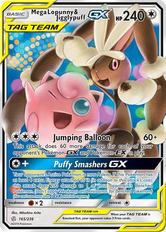 Mega Lopunny & Jigglypuff GX 165 - NM
