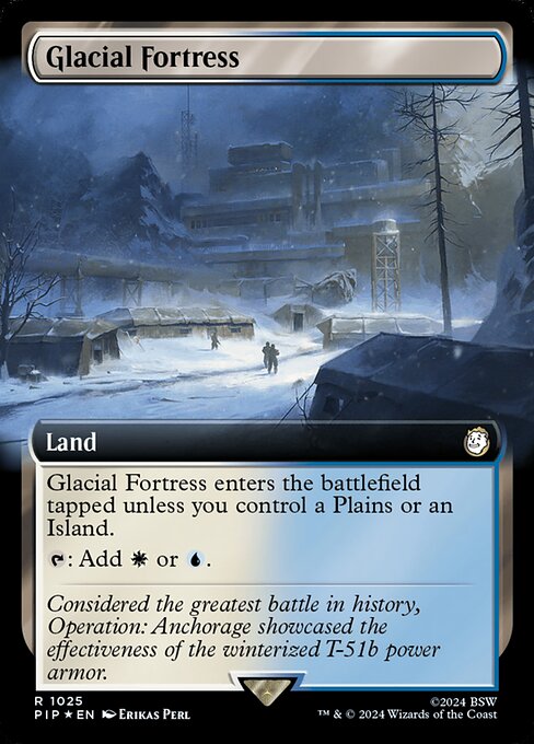 Glacial Fortress (1025) - EXTENDED ART (Foil) - NM