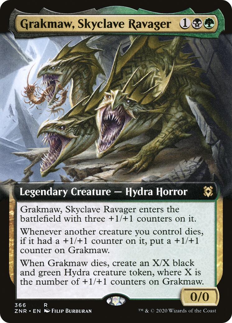Grakmaw, Skyclave Ravager (Extended Art) [ZNR - 366]