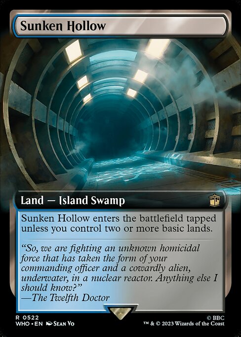 Sunken Hollow (522) - EXTENDED ART (Foil) - NM