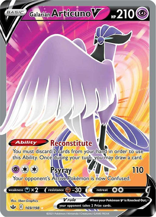 Galarian Articuno V 169 - NM