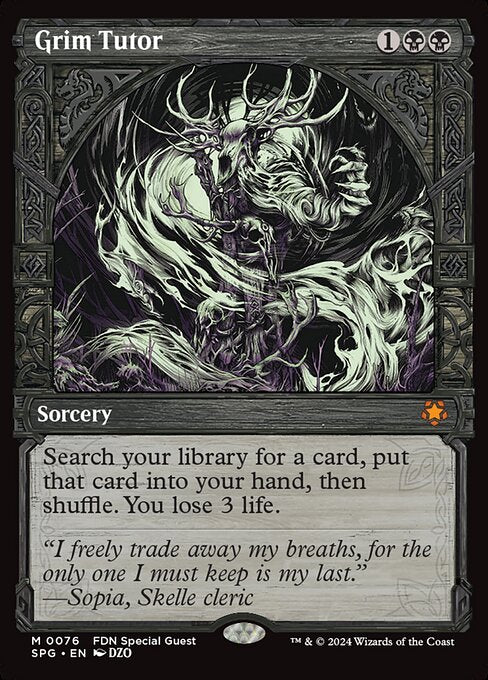 Grim Tutor (76) - SHOWCASE - NM