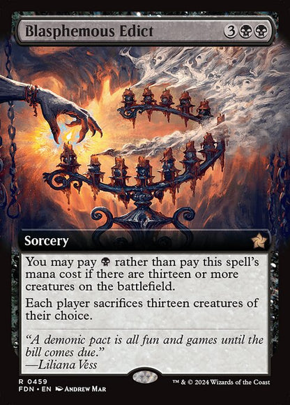 Blasphemous Edict (459) - EXTENDED ART - NM
