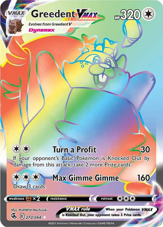Greedent VMAX 272 (Holofoil) - NM