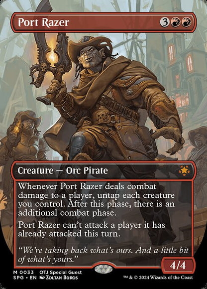 Port Razer (33) - BORDERLESS - FULL ART - NM