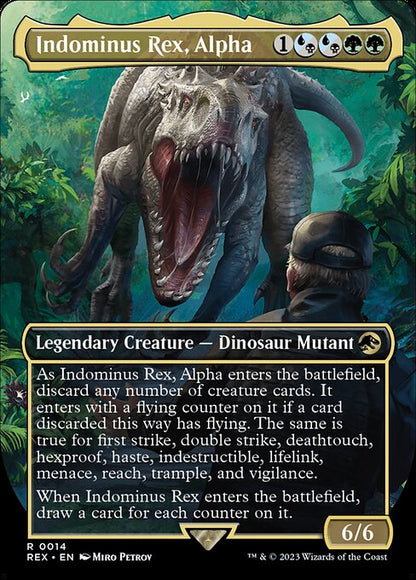 Indominus Rex, Alpha (14) - BORDERLESS - FULL ART (Foil) - NM