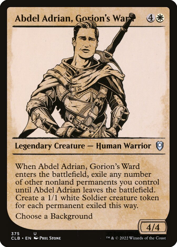 Abdel Adrian, Gorion's Ward (Showcase) [CLB - 375]