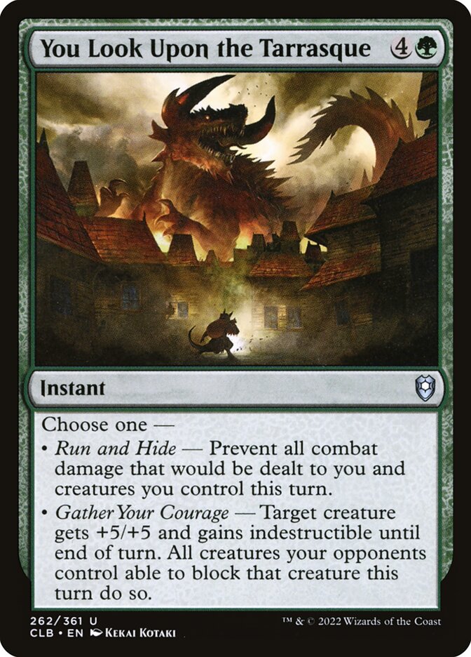 You Look Upon the Tarrasque [CLB - 262]