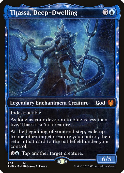 Thassa, Deep-Dwelling (261) - SHOWCASE - FULL ART - NM