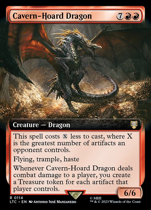 Cavern-Hoard Dragon (114) - EXTENDED ART - NM