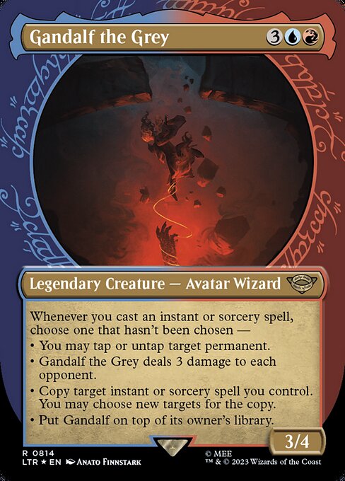 Gandalf the Grey (814) - BORDERLESS (Foil) - NM