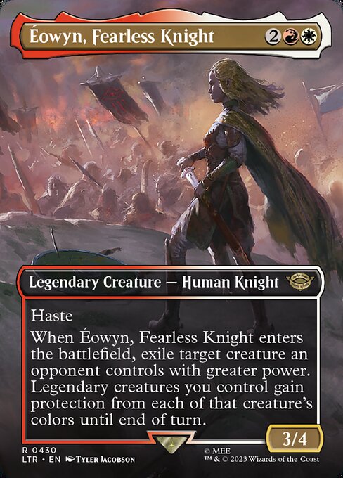 Éowyn, Fearless Knight (430) - BORDERLESS (Foil) - NM