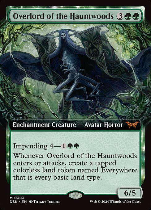 Overlord of the Hauntwoods (383) - EXTENDED ART - NM