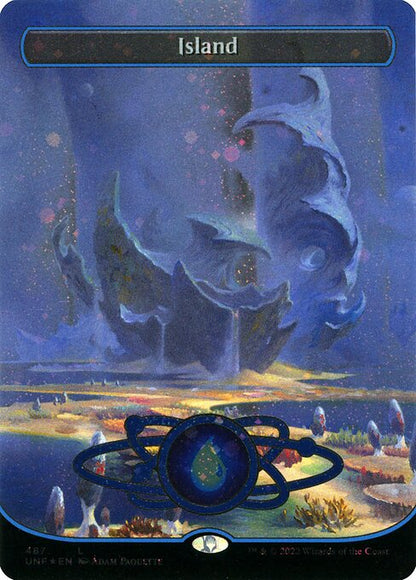 Island (487) - FULL ART (Foil) - NM