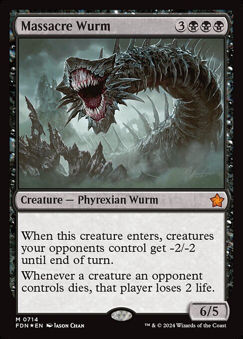 Massacre Wurm (714) (Foil) - NM