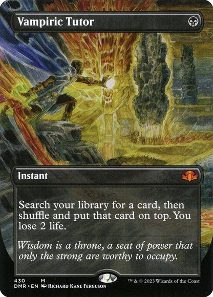 Vampiric Tutor (430) - BORDERLESS - FULL ART - NM