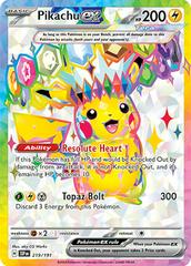Pikachu ex 219 - NM
