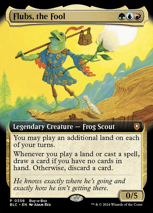 Flubs, the Fool (356) - EXTENDED ART - NM