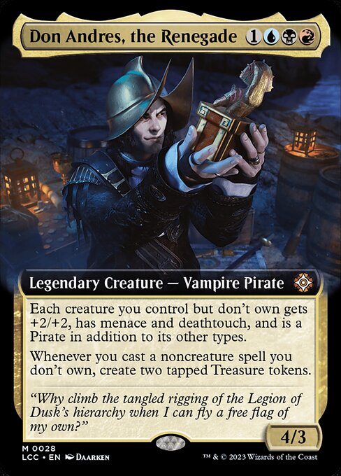 Don Andres, the Renegade (28) - EXTENDED ART (Foil) - NM